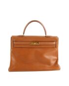 Bolsos de piel camel - 33x14x26 cm - Buen estado