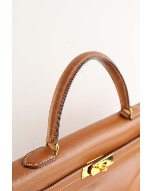 Bolsos de piel camel - 33x14x26 cm - Buen estado