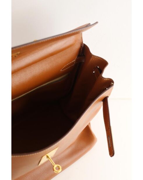 Bolsos de piel camel - 33x14x26 cm - Buen estado