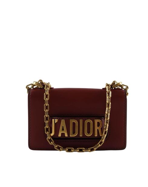 Bolsos de piel burdeos - 19x11x92 cm - En muy buen estado