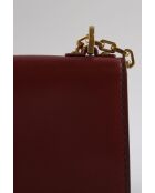 Bolsos de piel burdeos - 19x11x92 cm - En muy buen estado