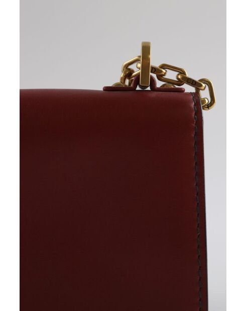 Bolsos de piel burdeos - 19x11x92 cm - En muy buen estado