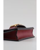 Bolsos de piel burdeos - 19x11x92 cm - En muy buen estado