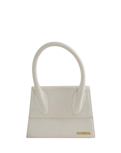 Bolsos de piel blanca - 23x7x19 cm - En buen estado