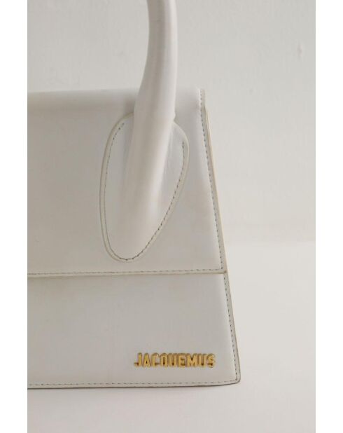 Bolsos de piel blanca - 23x7x19 cm - En buen estado
