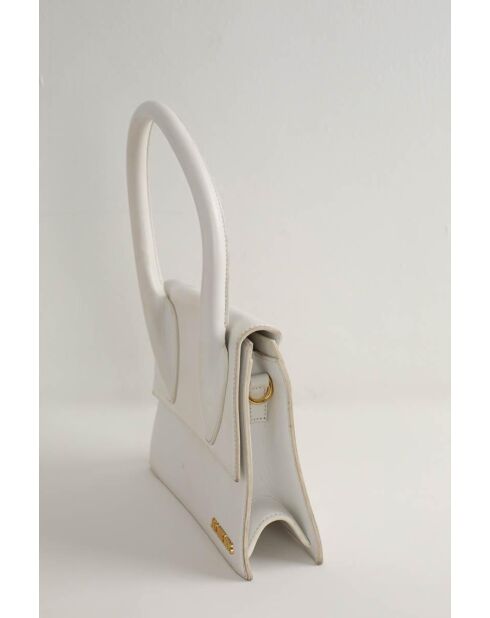 Bolsos de piel blanca - 23x7x19 cm - En buen estado