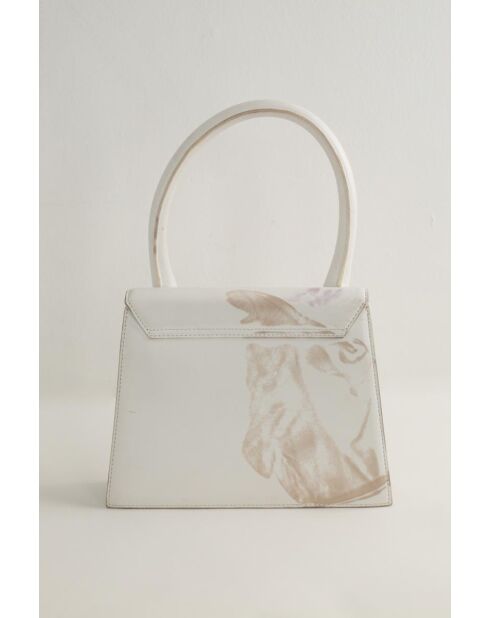 Bolsos de piel blanca - 23x7x19 cm - En buen estado