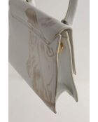 Borse in pelle bianca - 23x7x19 cm - Buone condizioni