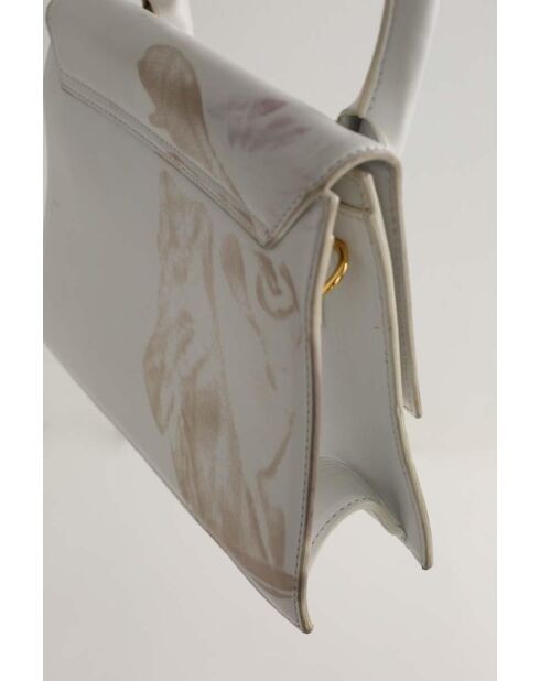 Bolsos de piel blanca - 23x7x19 cm - En buen estado