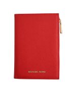 Portafogli in pelle rossa - 11x16,5 cm - Ottime condizioni