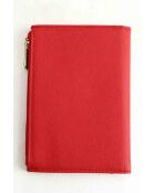 Portafogli in pelle rossa - 11x16,5 cm - Ottime condizioni