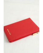 Portafogli in pelle rossa - 11x16,5 cm - Ottime condizioni