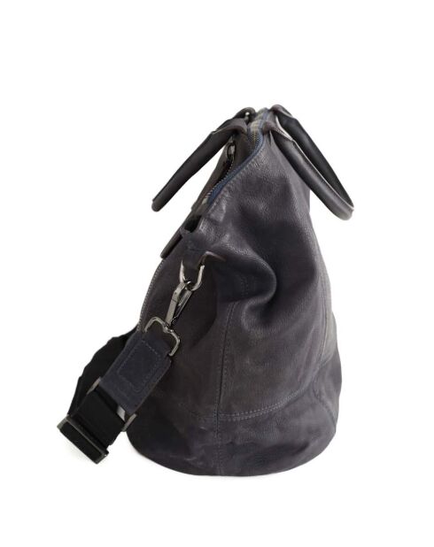 Graue Lederhandtaschen - 44x19x30 cm - Guter Zustand