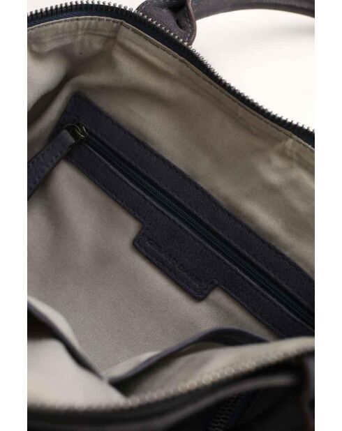 Graue Lederhandtaschen - 44x19x30 cm - Guter Zustand