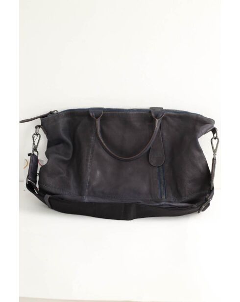 Graue Lederhandtaschen - 44x19x30 cm - Guter Zustand