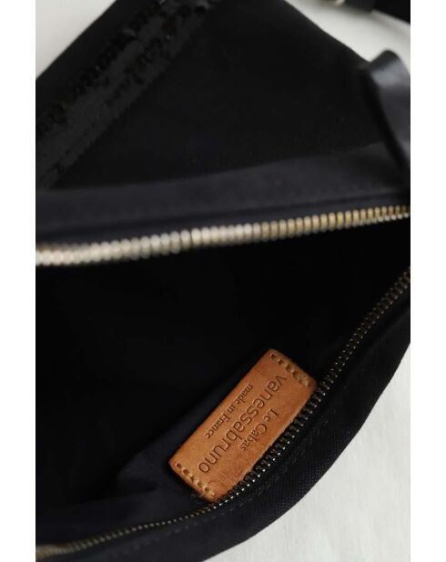 Bolsos de tela negra - 25,5x5x15,5 cm - Muy buen estado