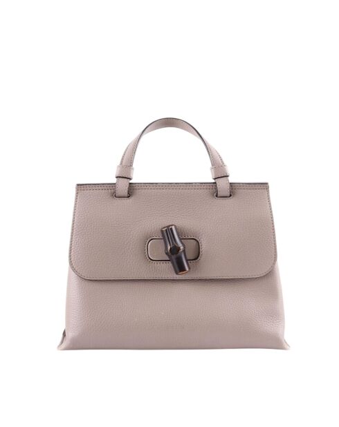 Graue Lederhandtaschen - 25x10x20 cm - Sehr guter Zustand