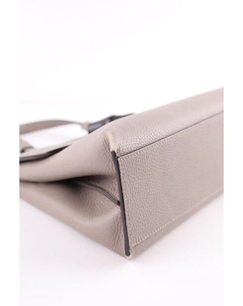 Graue Lederhandtaschen - 25x10x20 cm - Sehr guter Zustand