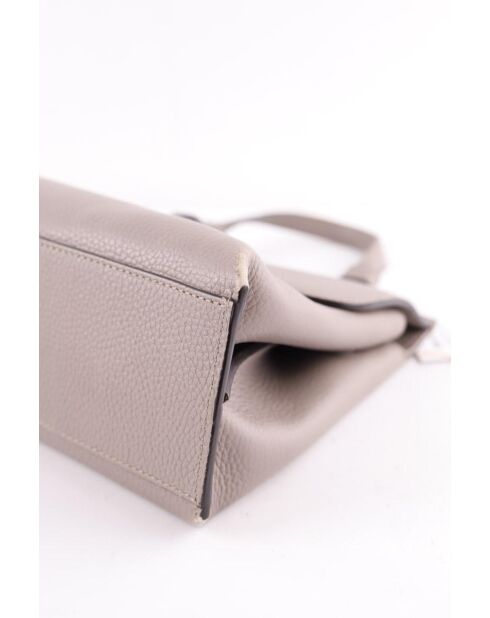 Graue Lederhandtaschen - 25x10x20 cm - Sehr guter Zustand