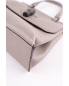 Graue Lederhandtaschen - 25x10x20 cm - Sehr guter Zustand