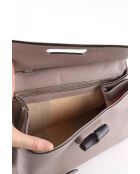 Graue Lederhandtaschen - 25x10x20 cm - Sehr guter Zustand