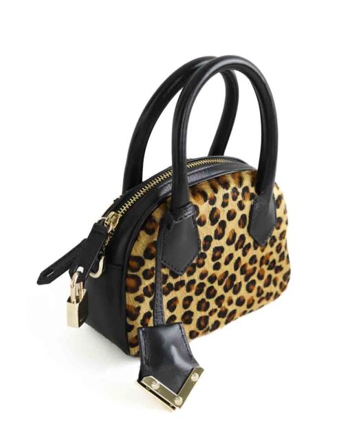 Braune Pony-Handtaschen aus Kalbsleder - 18x6x13 cm - Sehr guter Zustand