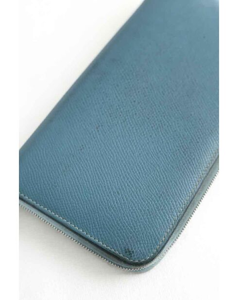 Blaue Lederbrieftaschen - 20x11 cm - Guter Zustand