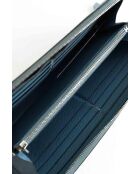 Blaue Lederbrieftaschen - 20x11 cm - Guter Zustand