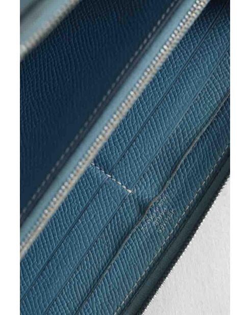Blaue Lederbrieftaschen - 20x11 cm - Guter Zustand