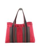 Rode katoenen handtassen - 42x10x29 cm - Zeer goede conditie