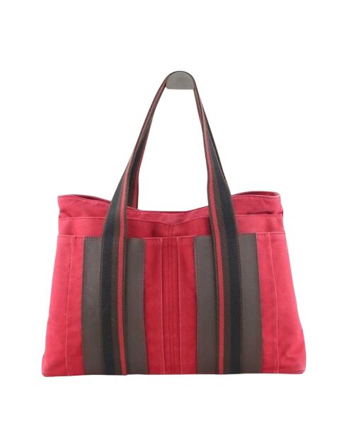 Rode katoenen handtassen - 42x10x29 cm - Zeer goede conditie