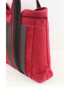 Rode katoenen handtassen - 42x10x29 cm - Zeer goede conditie