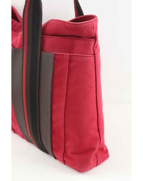 Rode katoenen handtassen - 42x10x29 cm - Zeer goede conditie