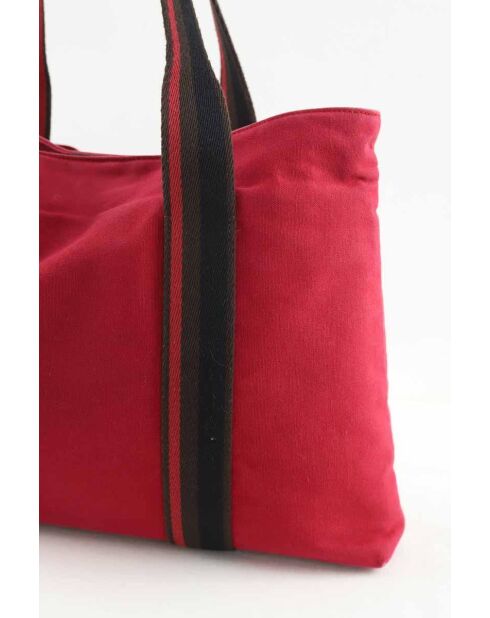 Rode katoenen handtassen - 42x10x29 cm - Zeer goede conditie