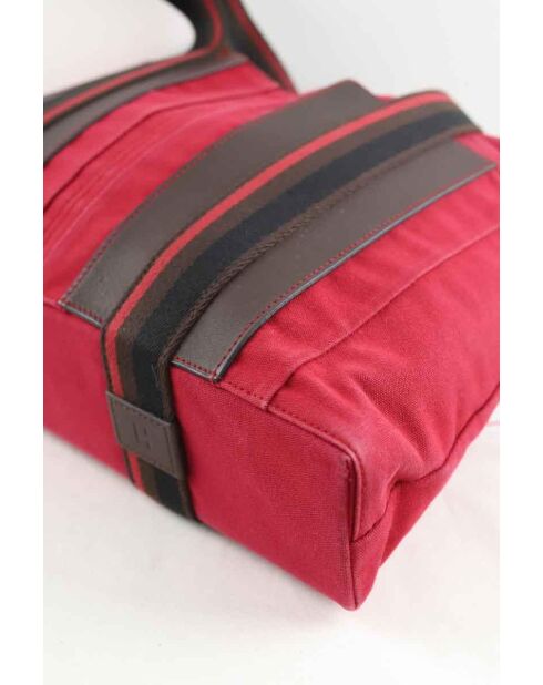 Rode katoenen handtassen - 42x10x29 cm - Zeer goede conditie