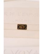 Bolsos de vinilo blanco - 40x12x29 cm - Buen estado