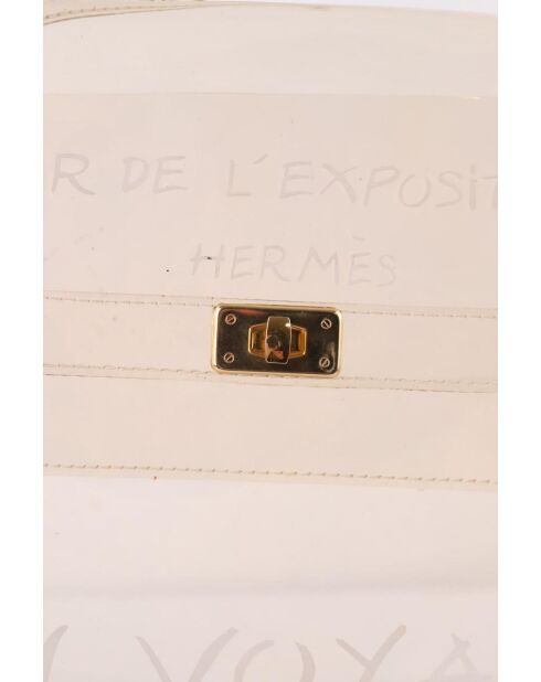 Bolsos de vinilo blanco - 40x12x29 cm - Buen estado