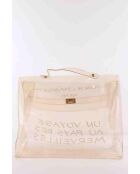 Bolsos de vinilo blanco - 40x12x29 cm - Buen estado