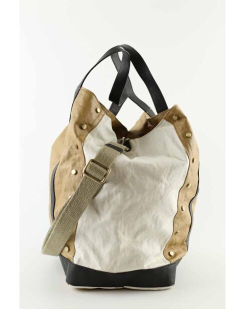 Bolsos de tela caqui - 50x20x38 cm - En buen estado