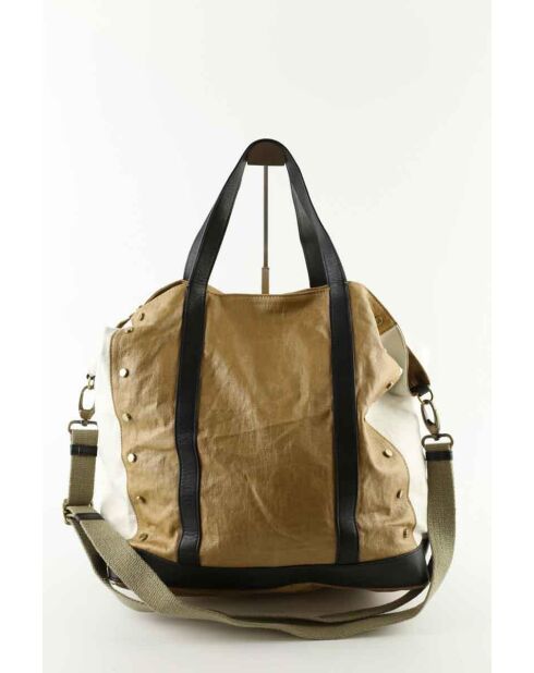 Bolsos de tela caqui - 50x20x38 cm - En buen estado