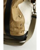 Bolsos de tela caqui - 50x20x38 cm - En buen estado