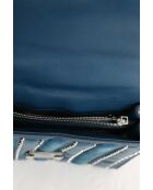 Bolsos de piel azul - 24x17x8 cm - En buen estado