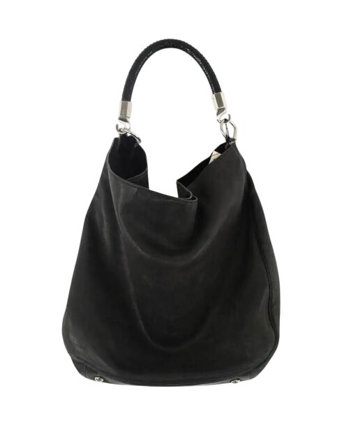 Zwarte leren handtassen - 35x16x35 cm - Goede conditie