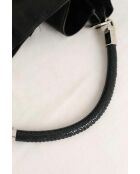 Zwarte leren handtassen - 35x16x35 cm - Goede conditie