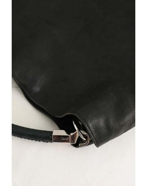 Zwarte leren handtassen - 35x16x35 cm - Goede conditie