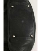 Zwarte leren handtassen - 35x16x35 cm - Goede conditie