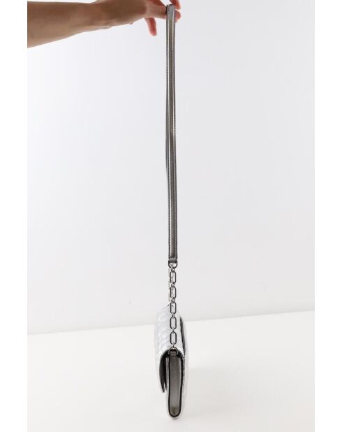 Sacs à main en cuir argenté - 20x2x12 cm - Jamais porté avec étiquette