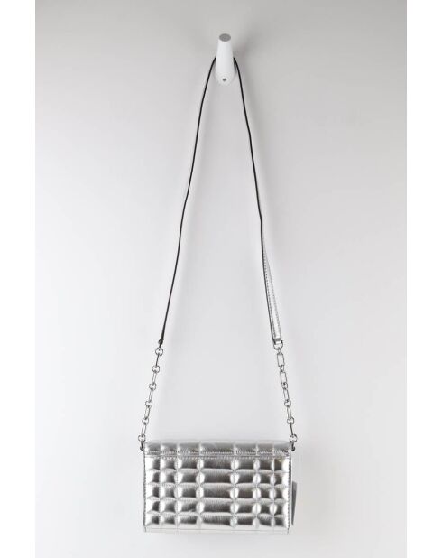 Sacs à main en cuir argenté - 20x2x12 cm - Jamais porté avec étiquette