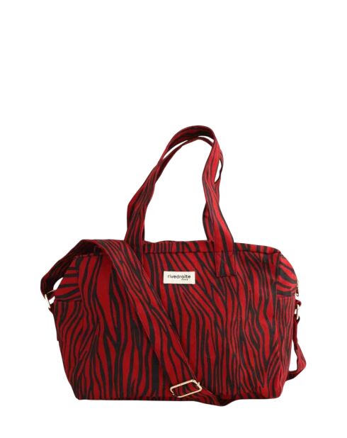 Bolsos de algodón rojos - 42x18x24x95 cm - En muy buen estado