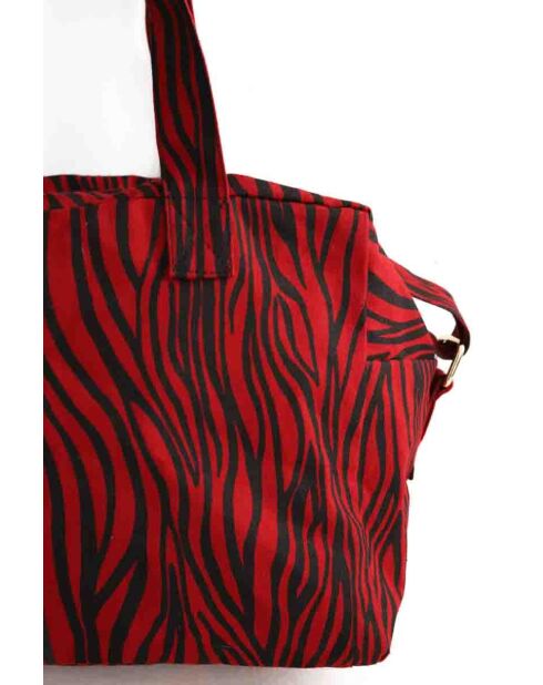 Bolsos de algodón rojos - 42x18x24x95 cm - En muy buen estado